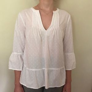 GAP white peasant blouse